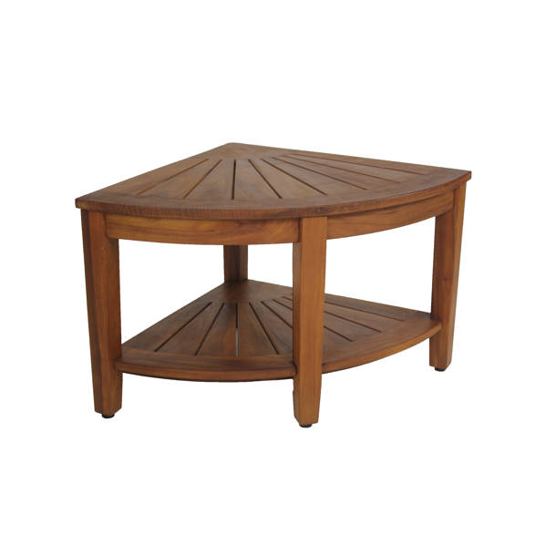 Aqua Teak Teak Corner Shower Bench & Reviews Wayfair